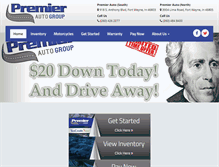 Tablet Screenshot of premierautofortwayne.com